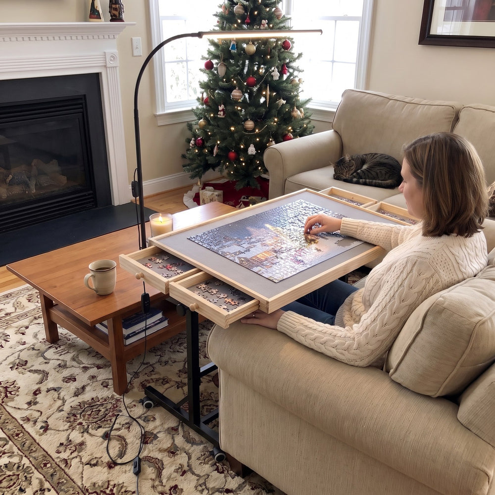 Same room with the Couchside table over the couch
