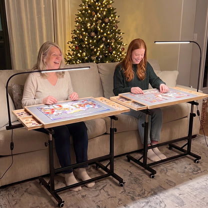 Mom and daughter each with their own Couchside table: keep one, gift one